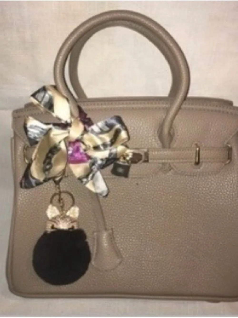 Twilly Silk Handbag Headband Neck Tie Scarf